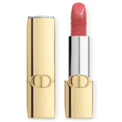 Dior Rouge Dior Lipstick Limited Edition Golden Case 374 Royal Coral Satin – Coral Pink